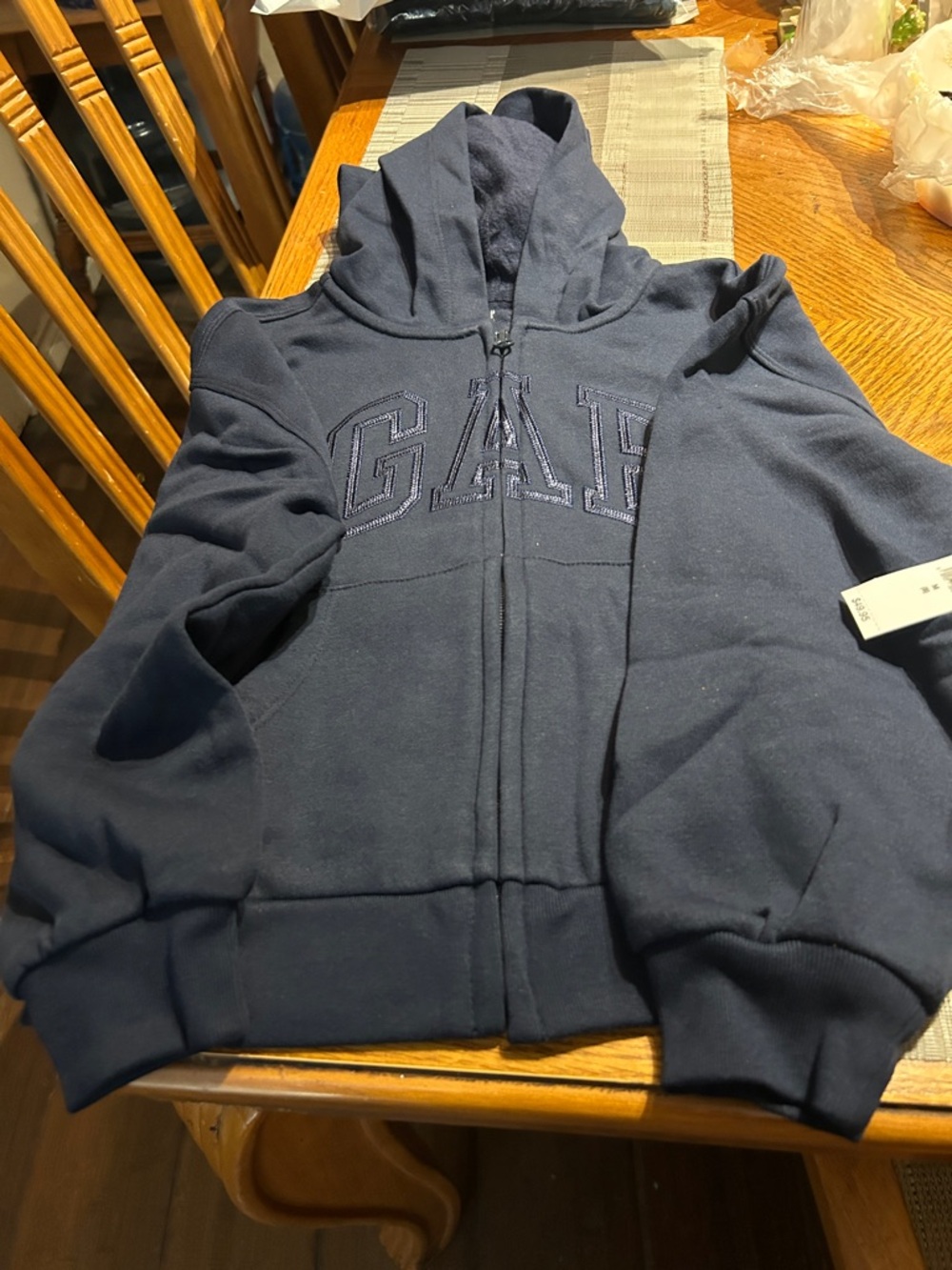 GAP Kids Dark Navy Zip Front Hoodie
